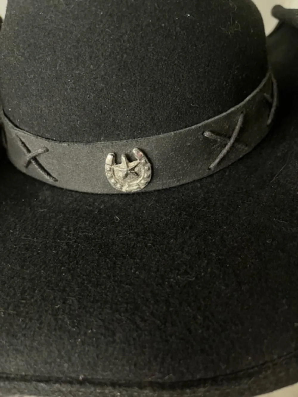 Scala Black Western Cowboy Hat Sz L/XL Unisex Rodeo Country Horses Ranch